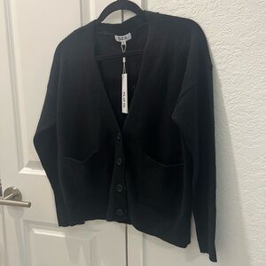 525 America Women's Black Cardigan Sweater